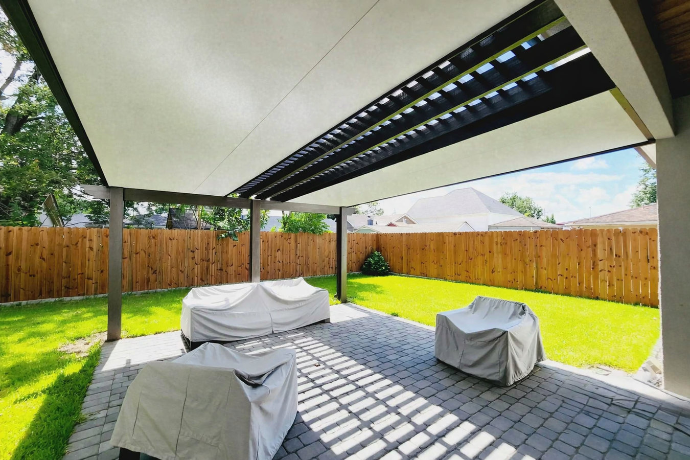 Patio cover installation